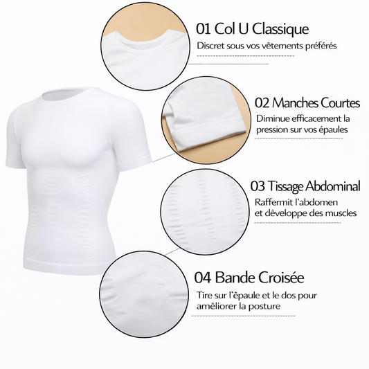 Tshirt Gainant amincissant pour Homme