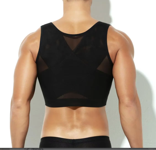 GILET COMPRESSION POITRINE DOUCE ET CONFORTABLE POUR HOMMES