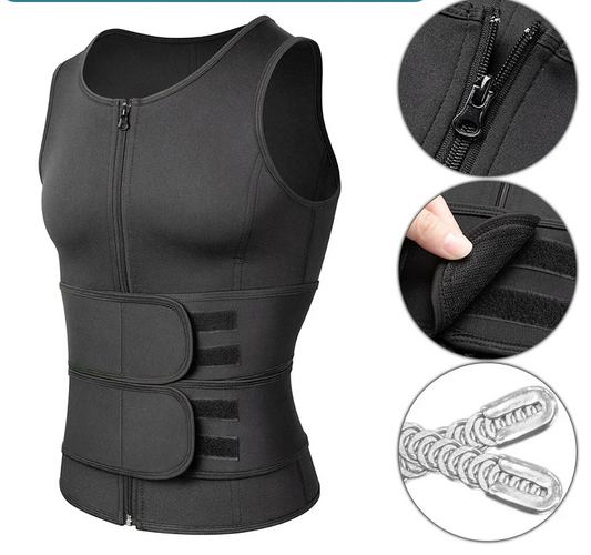 Gilet de sudation sauna pour homme